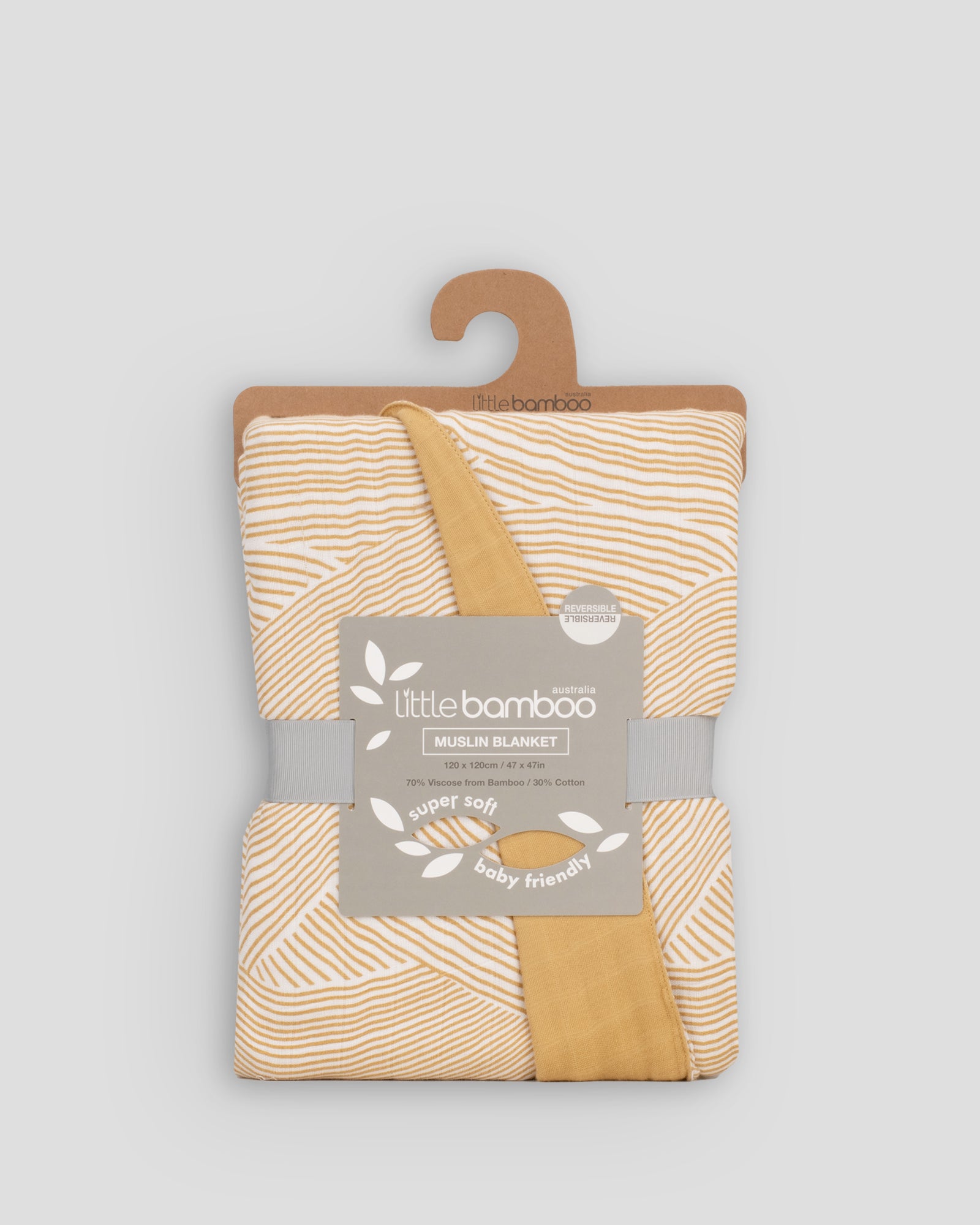 Little Bamboo Muslin Baby Blanket - Marigold