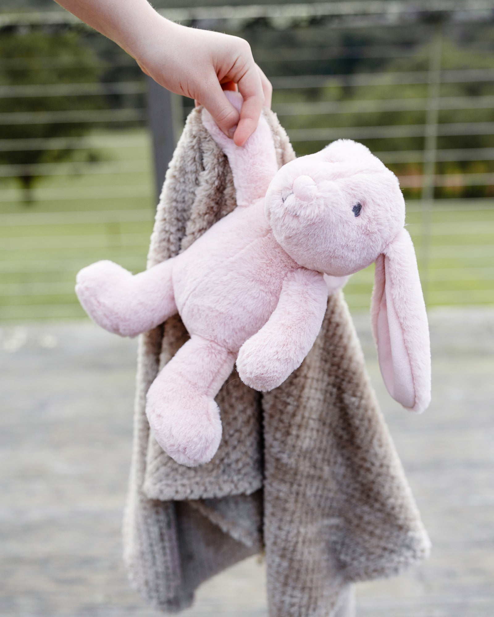Little Linen Plush Baby Toy & Blanket Harvest Bunny Lifestyle 2