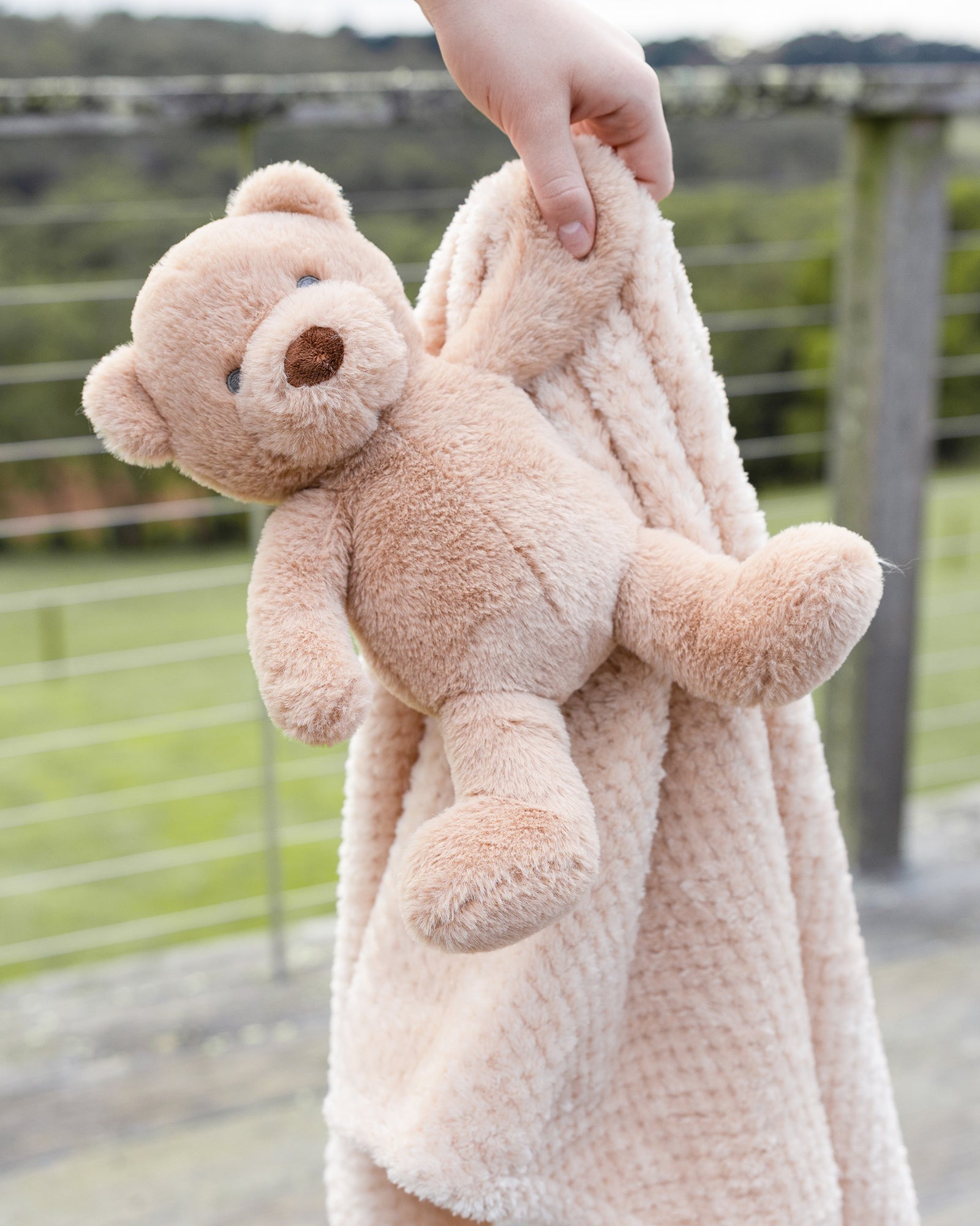 Little Linen Plush Baby Toy & Blanket Nectar Bear Lifestyle 3