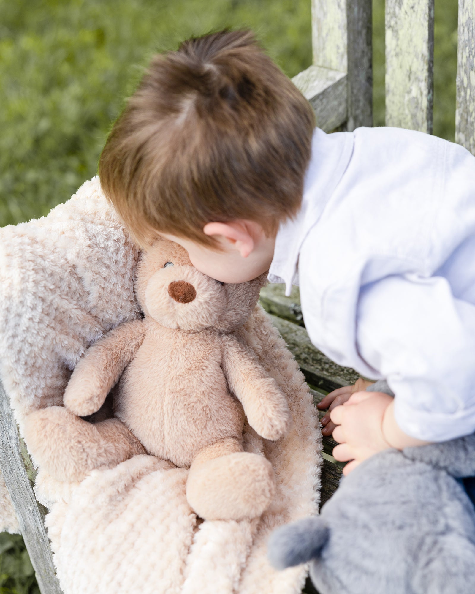 Little Linen Plush Baby Toy & Blanket Nectar Bear Lifestyle 1