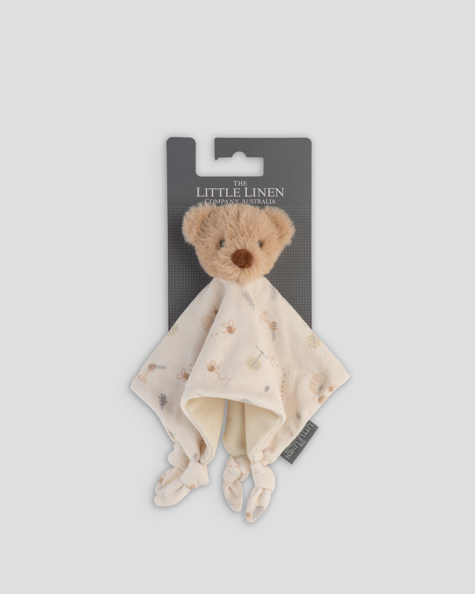 Little Linen Lovie Comforter Nectar Bear Front Pack