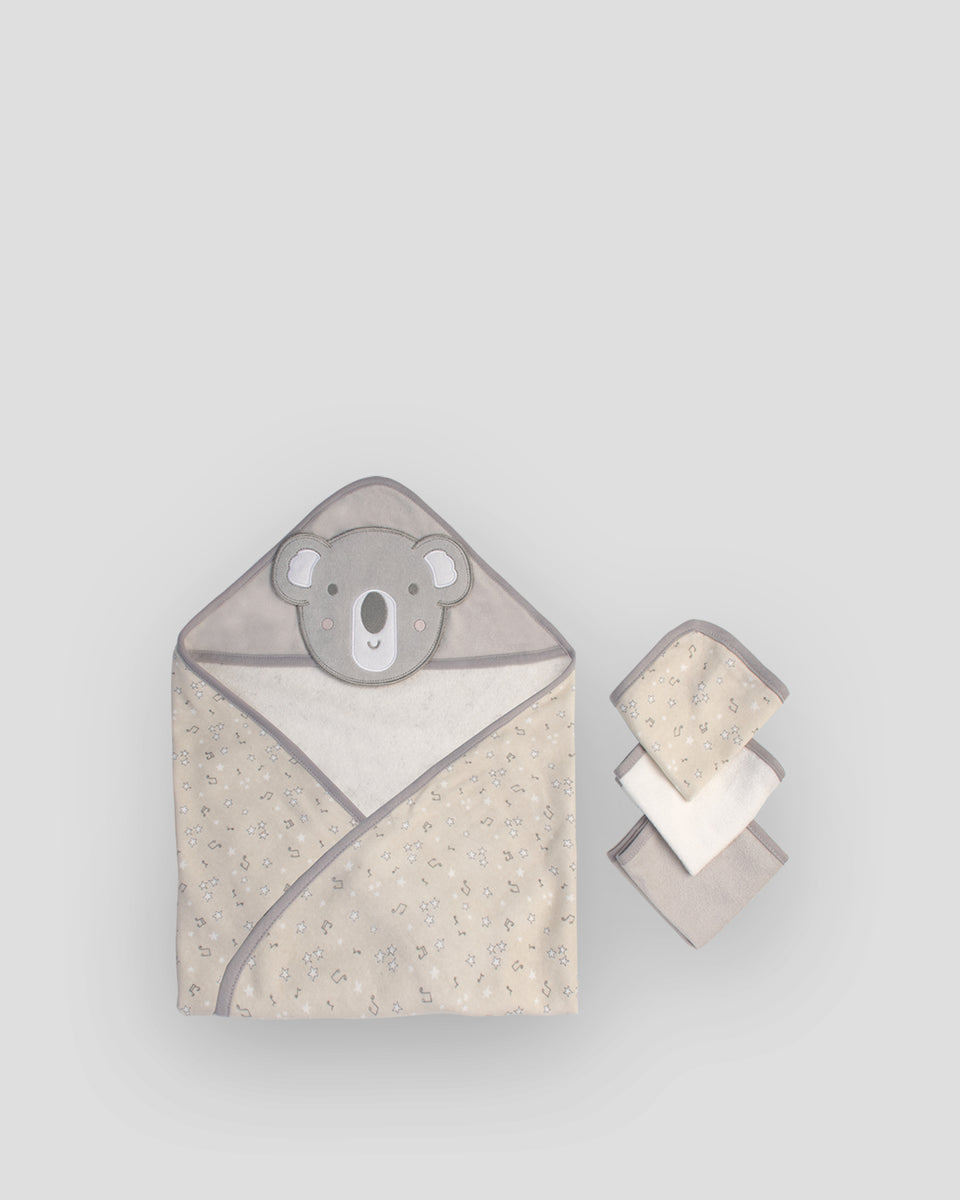 The Little Linen Company Character Baby Hooded Towel Washers