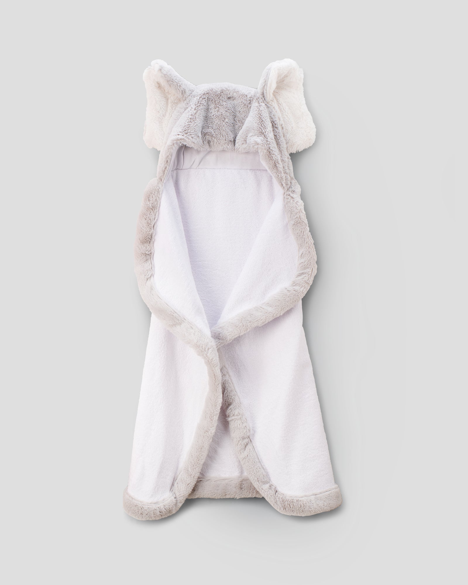 The Little Linen Company Baby Hooded Towel - Soft Grey