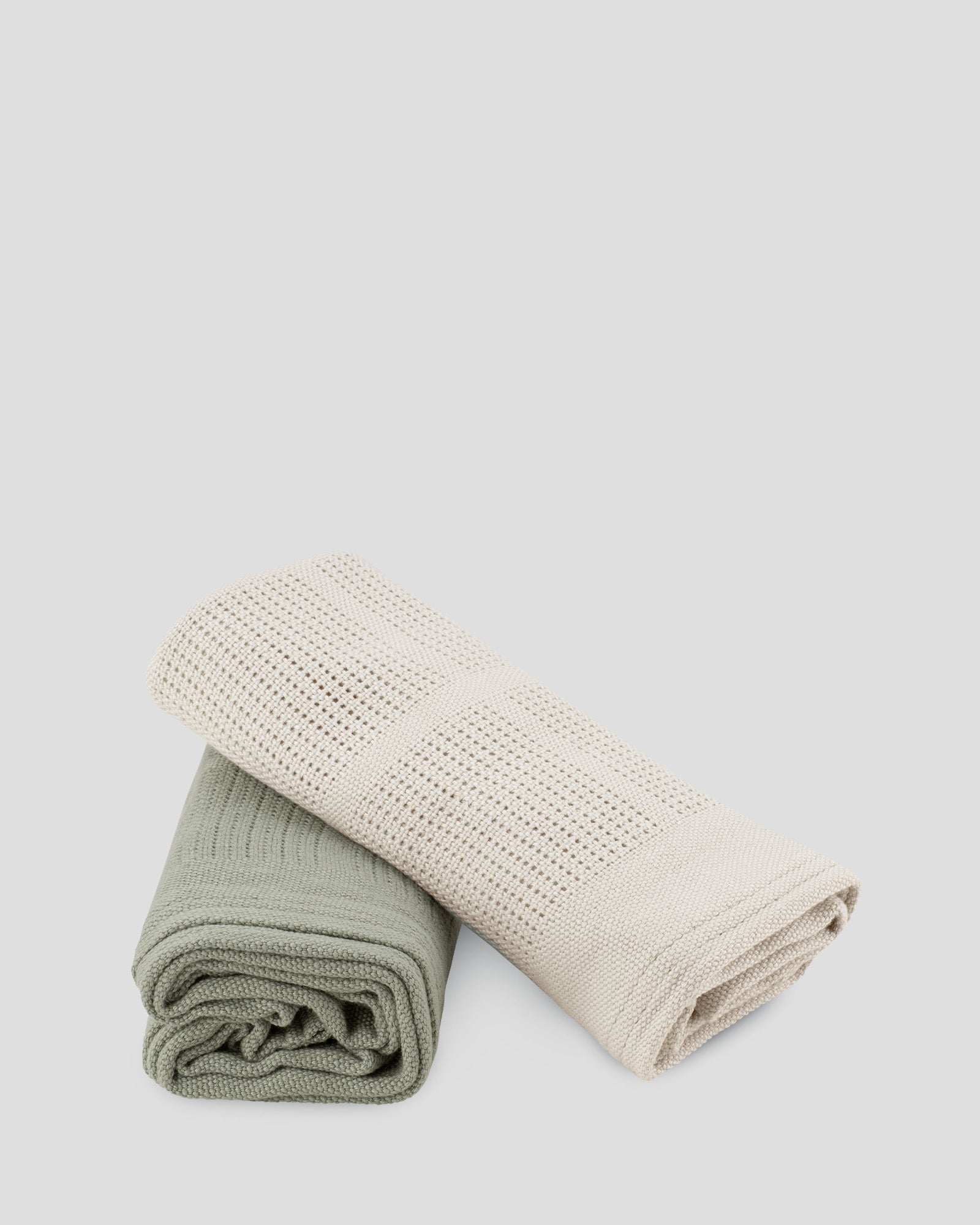 Little Bamboo Baby Cellular Blanket 2Pk - Bayleaf