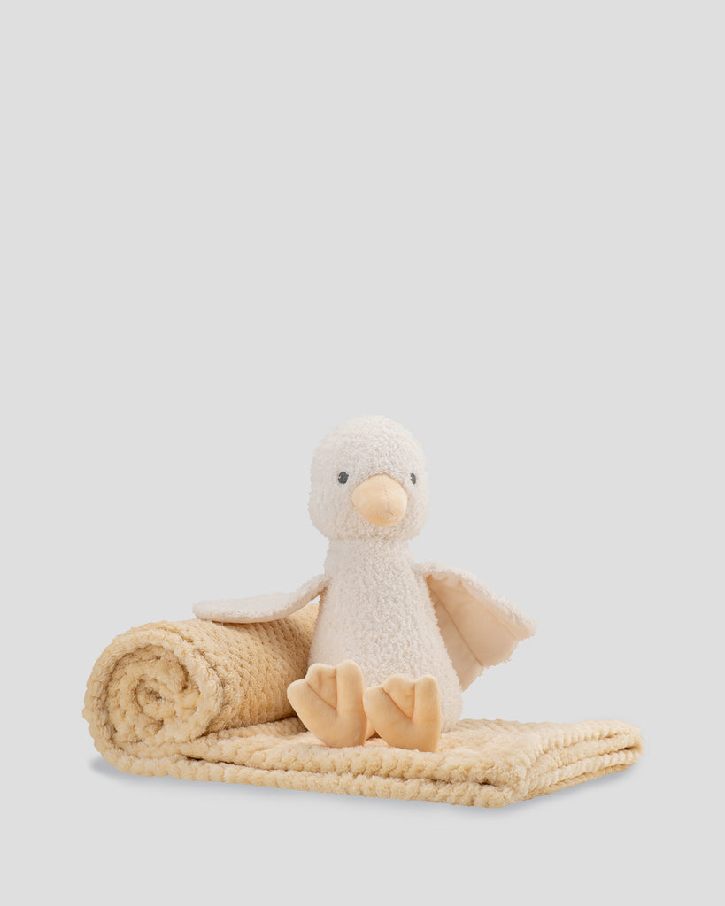 TLLC Baby Plush Toy & Blanket - Fuzzy Duck