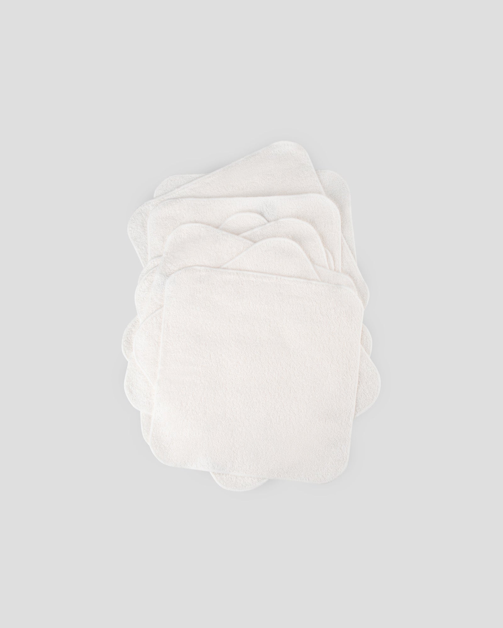 Little Bamboo Baby Towelling Washer 10PK - Natural