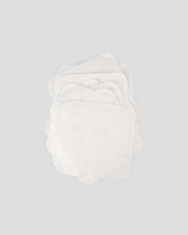 Little Bamboo Baby Towelling Washer 10PK - Natural