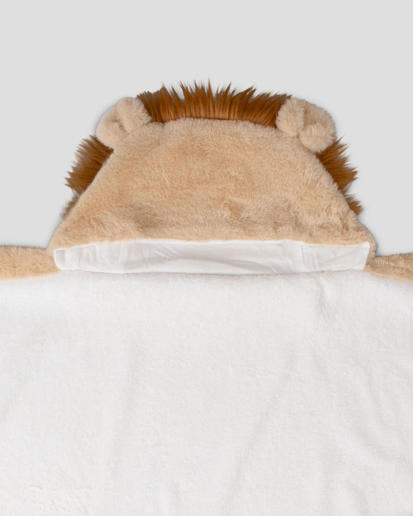 Little Linen Baby Plush Hooded Towel - Savanna Lion