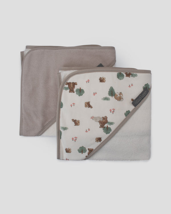 TLLC Baby Hooded Towel 2PK - Willow Bear