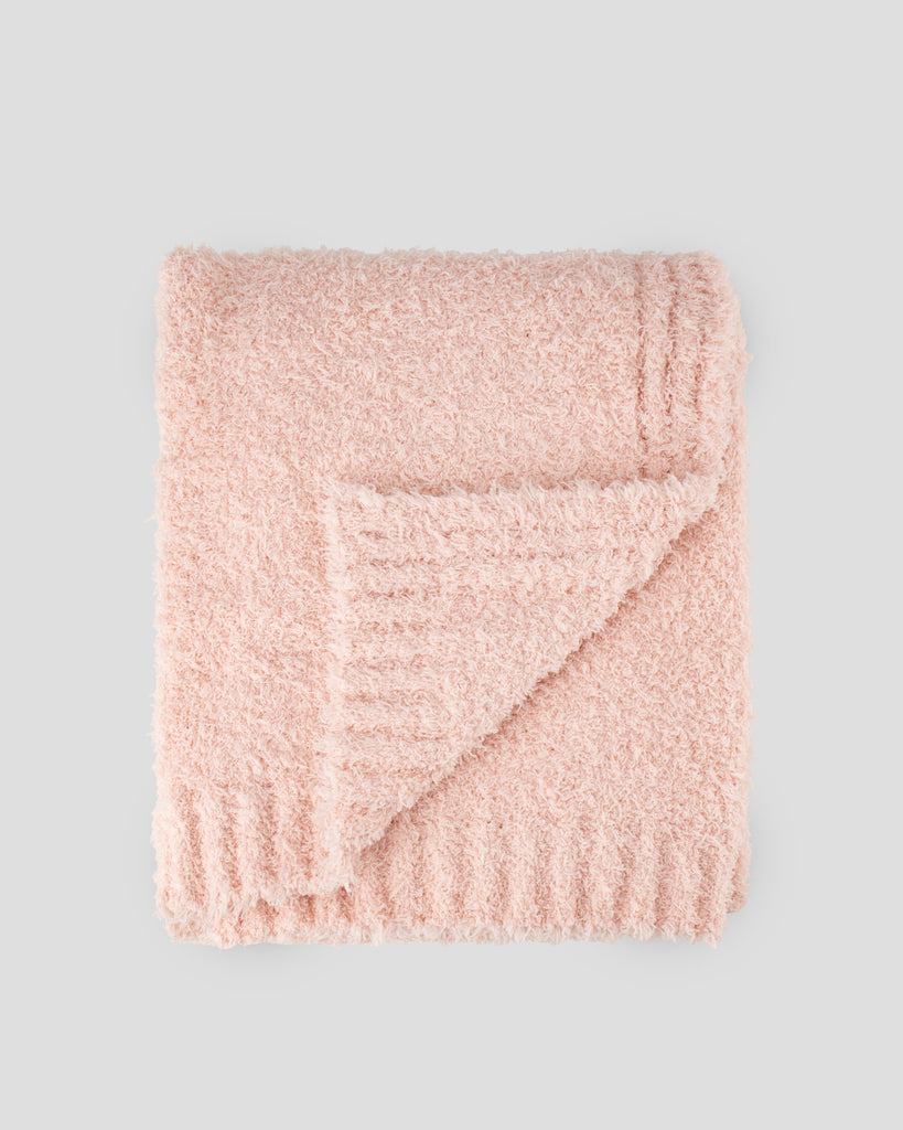 Little Bamboo Marshmallow Soft Pique Blanket - Soft Rose