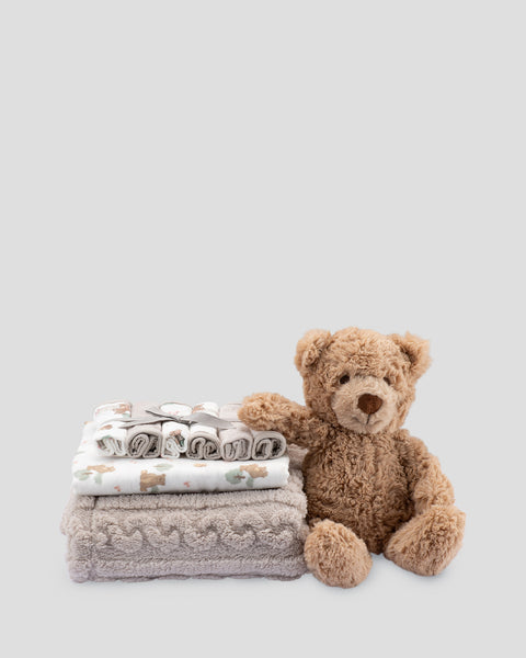 Little Linen Boxed Baby Gift Set - Willow Bear