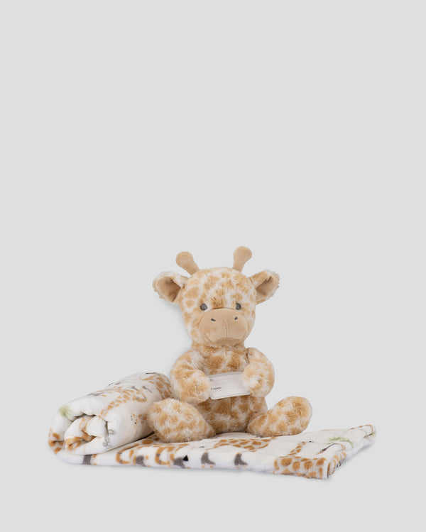 Weegoamigo Plush Toy + Blanket - Stevie Necks Giraffe