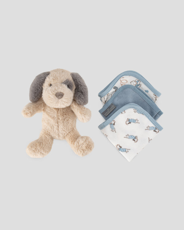 TLLC Soft Baby Plush Toy & Face Washers - Barklife Patch