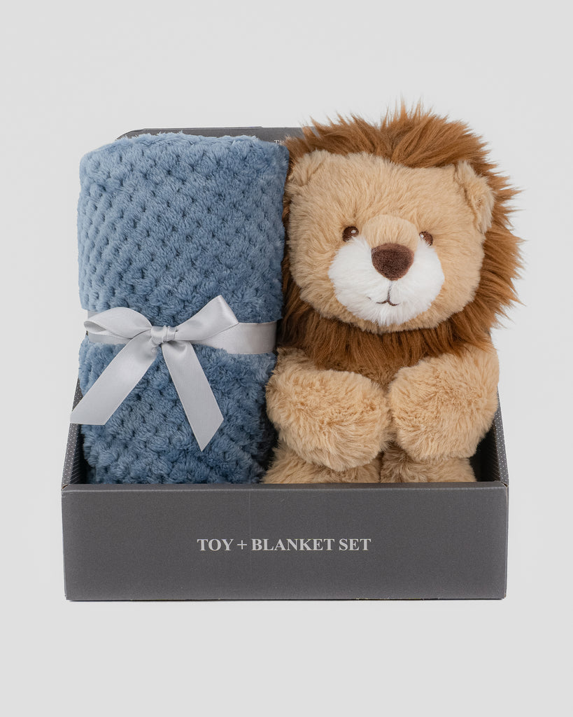 Little Linen Soft Plush Toy & Blanket - Savanna Lion