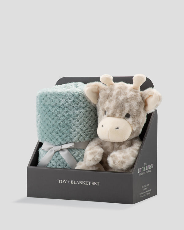 TLLC Baby Plush Toy & Blanket - Savanna Giraffe
