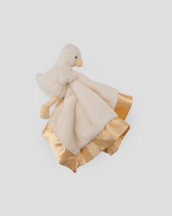 Little Linen Baby Security Blankie - Fuzzy Duck