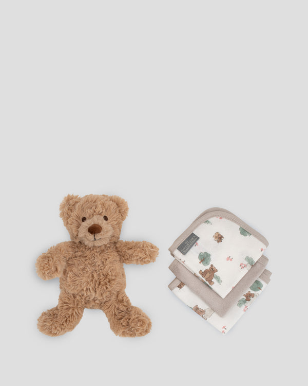 TLLC Soft Baby Plush Toy & Face Washers - Willow Bear