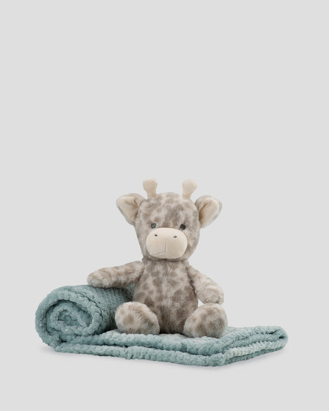 Little Linen Soft Plush Toy & Blanket - Savanna Giraffe