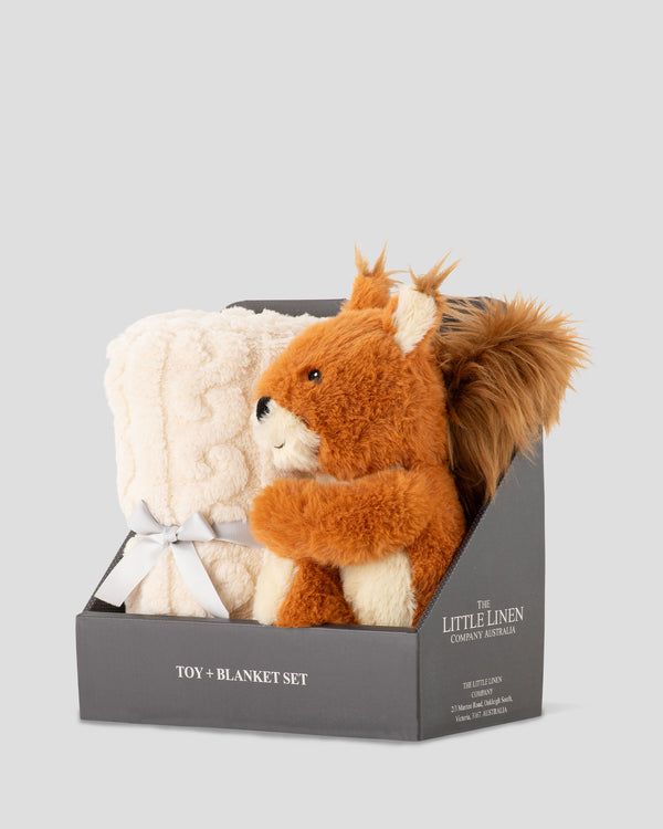 TLLC Baby Plush Toy & Blanket - Bushland Squirrel