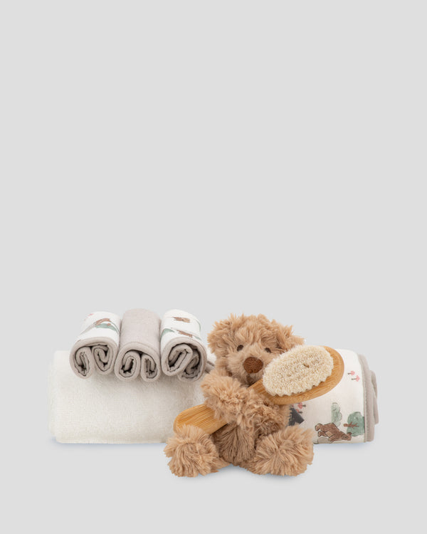 Little Linen Bath Baby Gift Set - Willow Bear