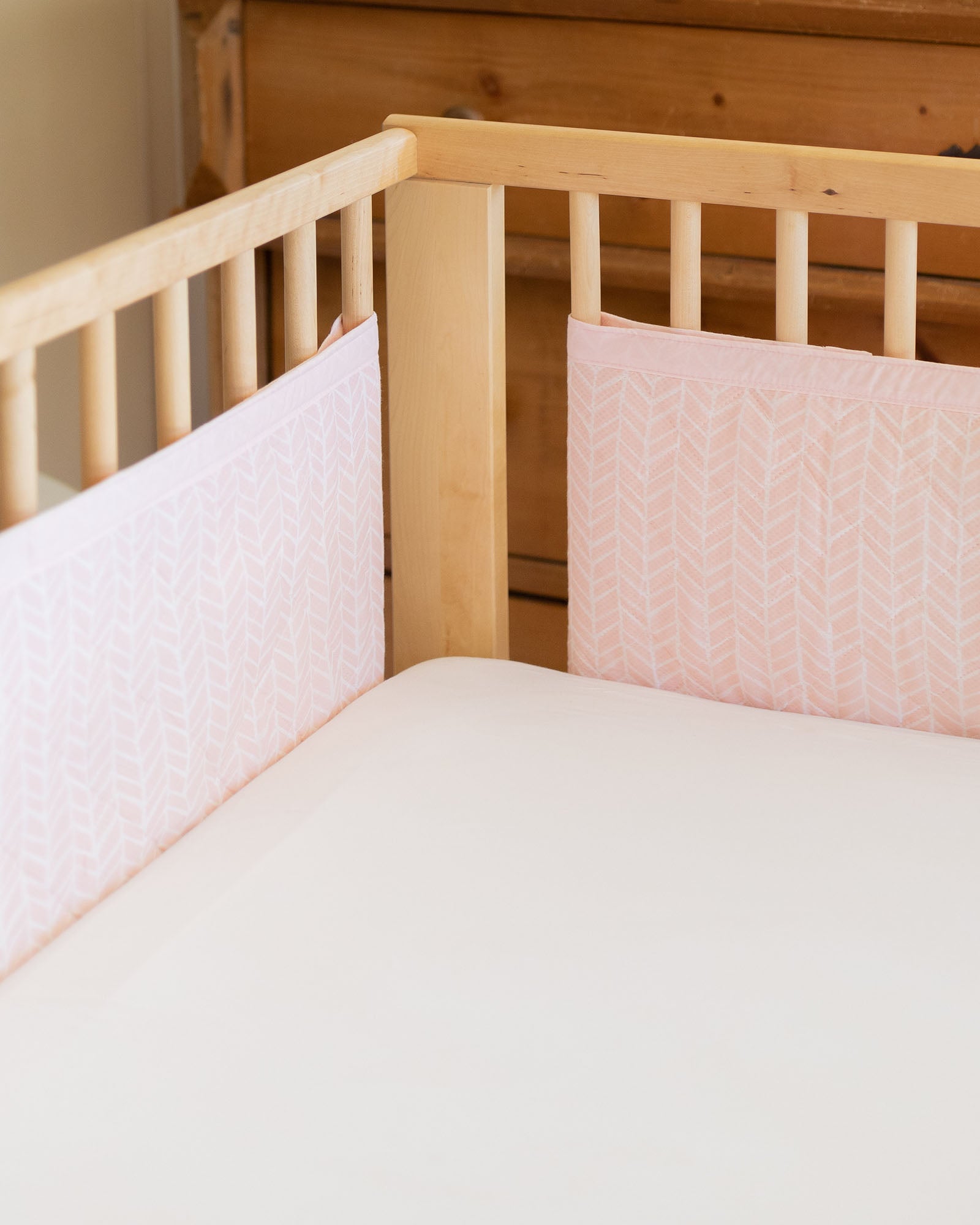 Cot Liner Muslin Pink Nursery bedding essentials in Australia