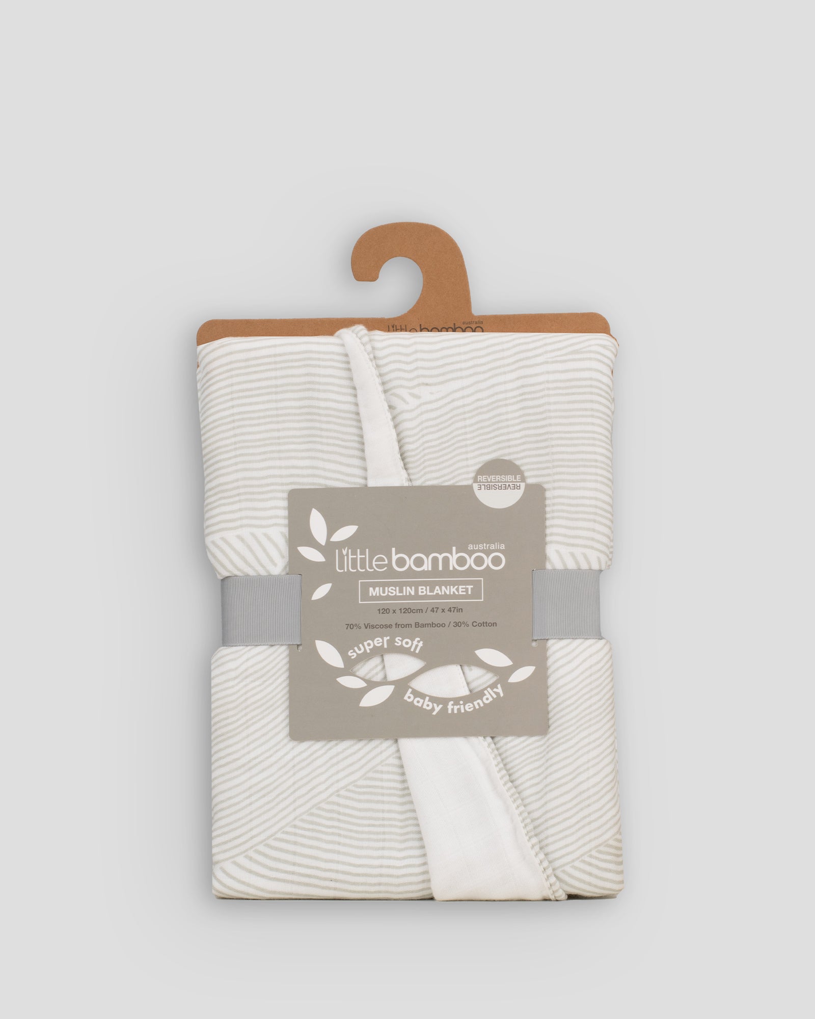 Little Bamboo Muslin Baby Blanket - Natural