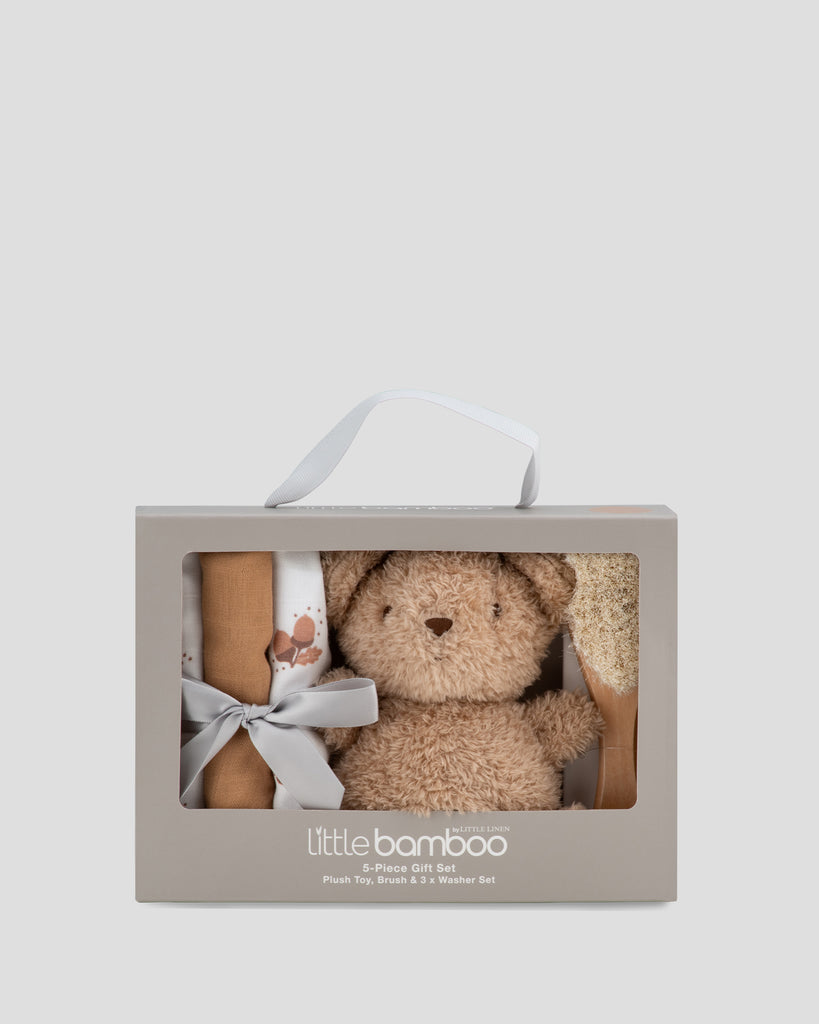 Little Bamboo 5-Piece Gift Set - Iced Coffee Front Pack