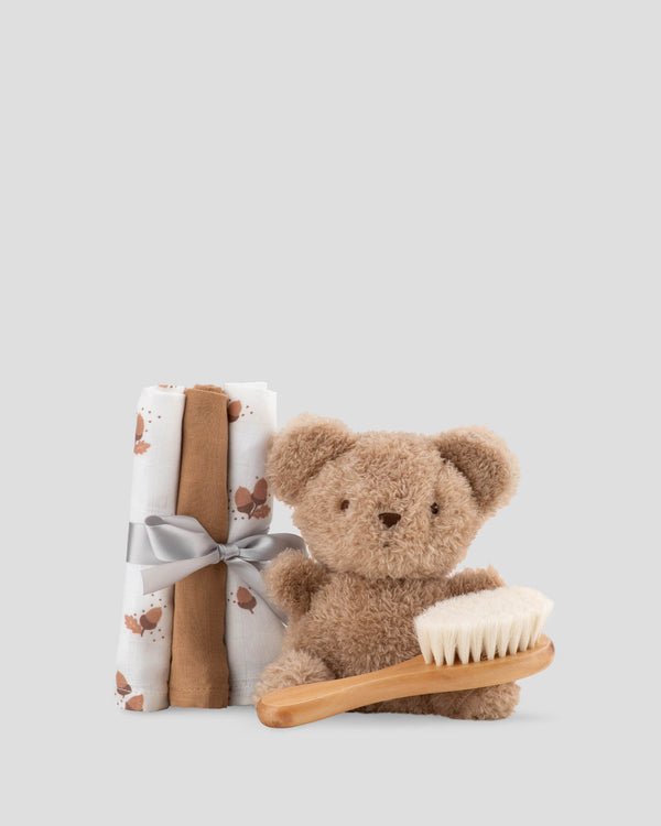 Little Bamboo 5-Piece Gift Set - Natural Front