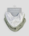 Little Bamboo Muslin Bib 2Pk Bayleaf