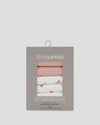 Little Bamboo Muslin Washers 6Pk Dusty Rose Front Pack