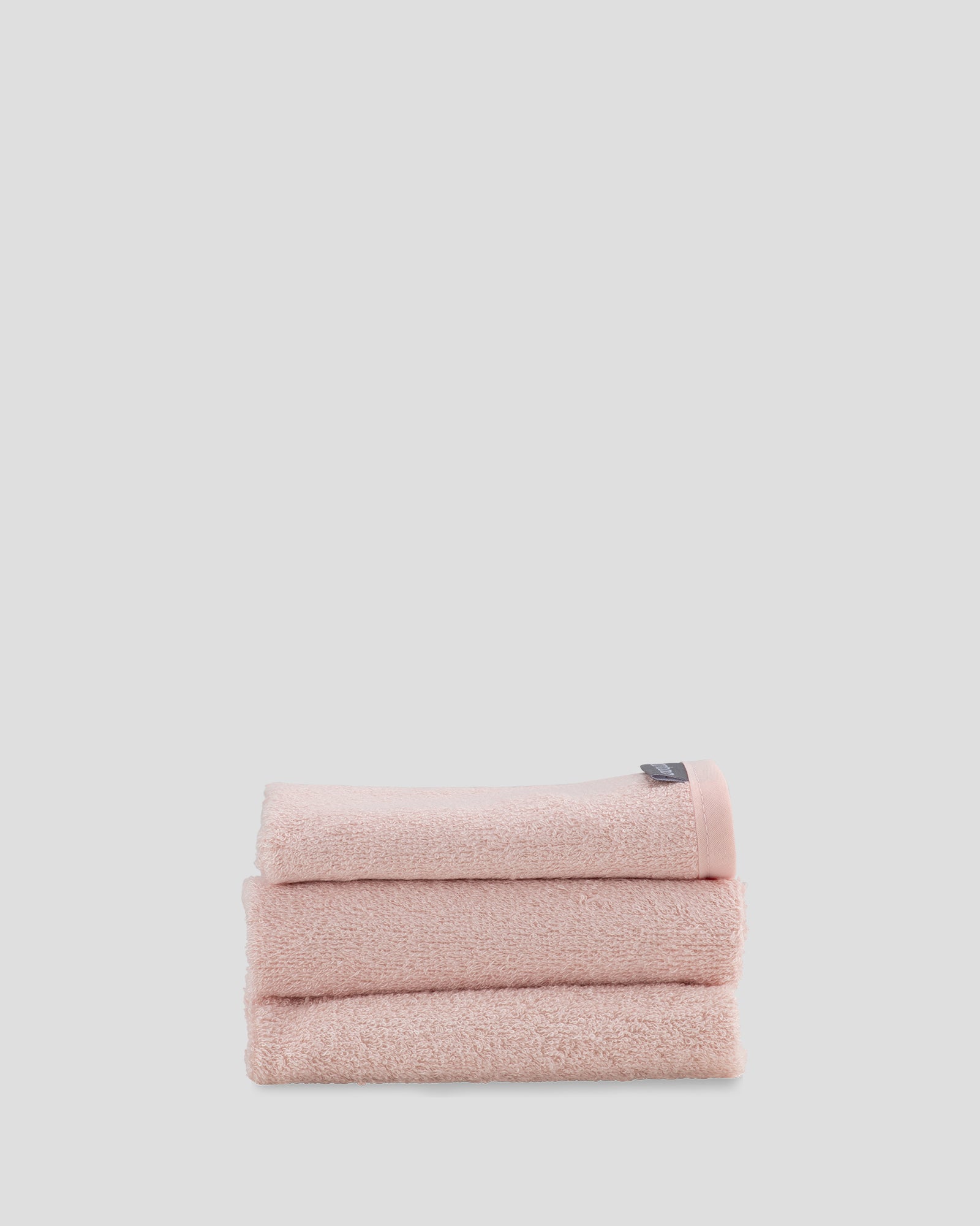 Little Bamboo Towelling Washer 3Pk Dusty Rose Lifestyle 1