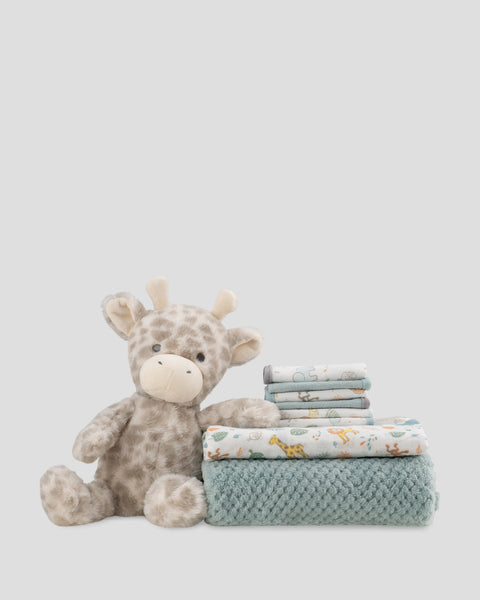 Little Linen Boxed Gift Set - Giraffe Lifestyle 1