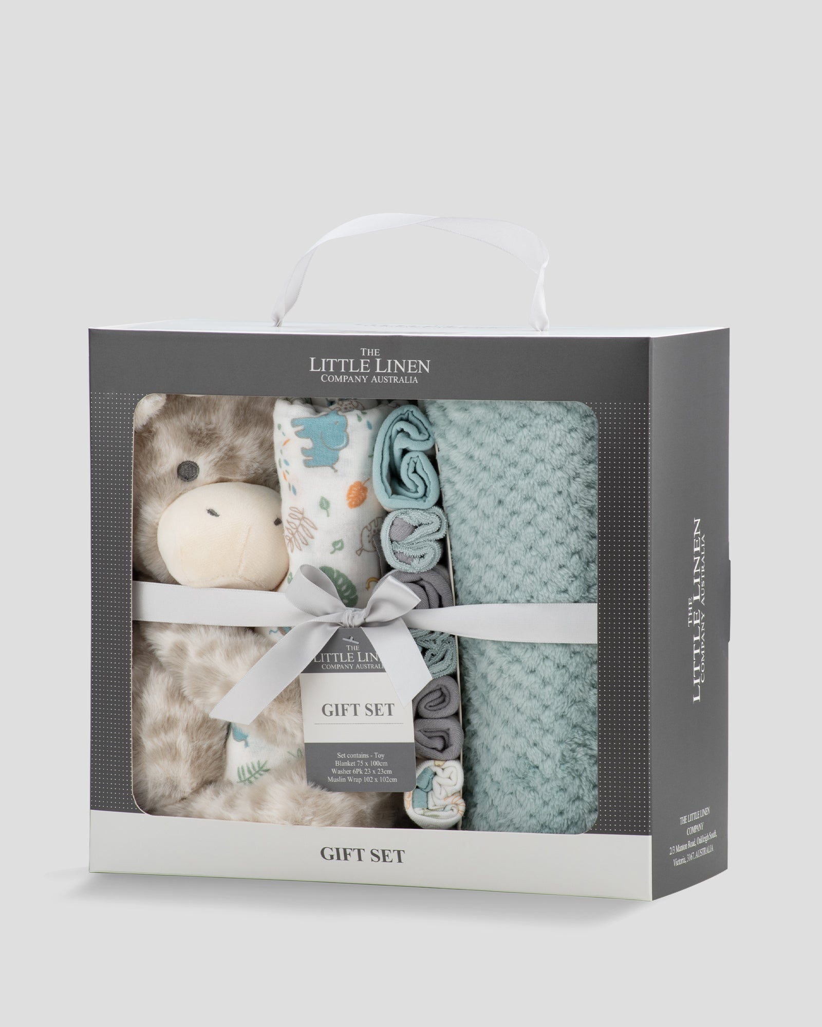 Little Linen Boxed Gift Set - Giraffe Side Pack