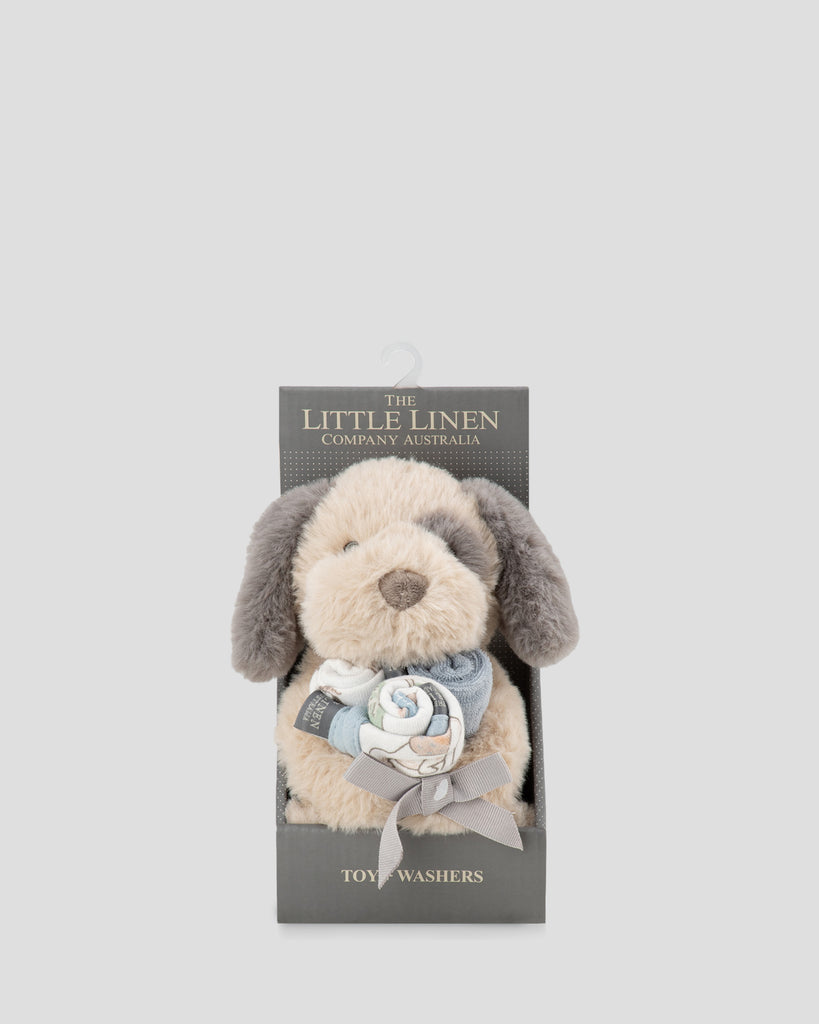 TLLC Soft Baby Plush Toy & Face Washers - Barklife Patch