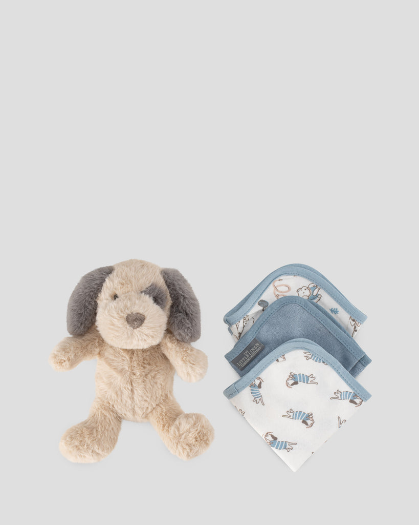Little Linen Soft Plush Toy & Face Washers - Barklife Patch
