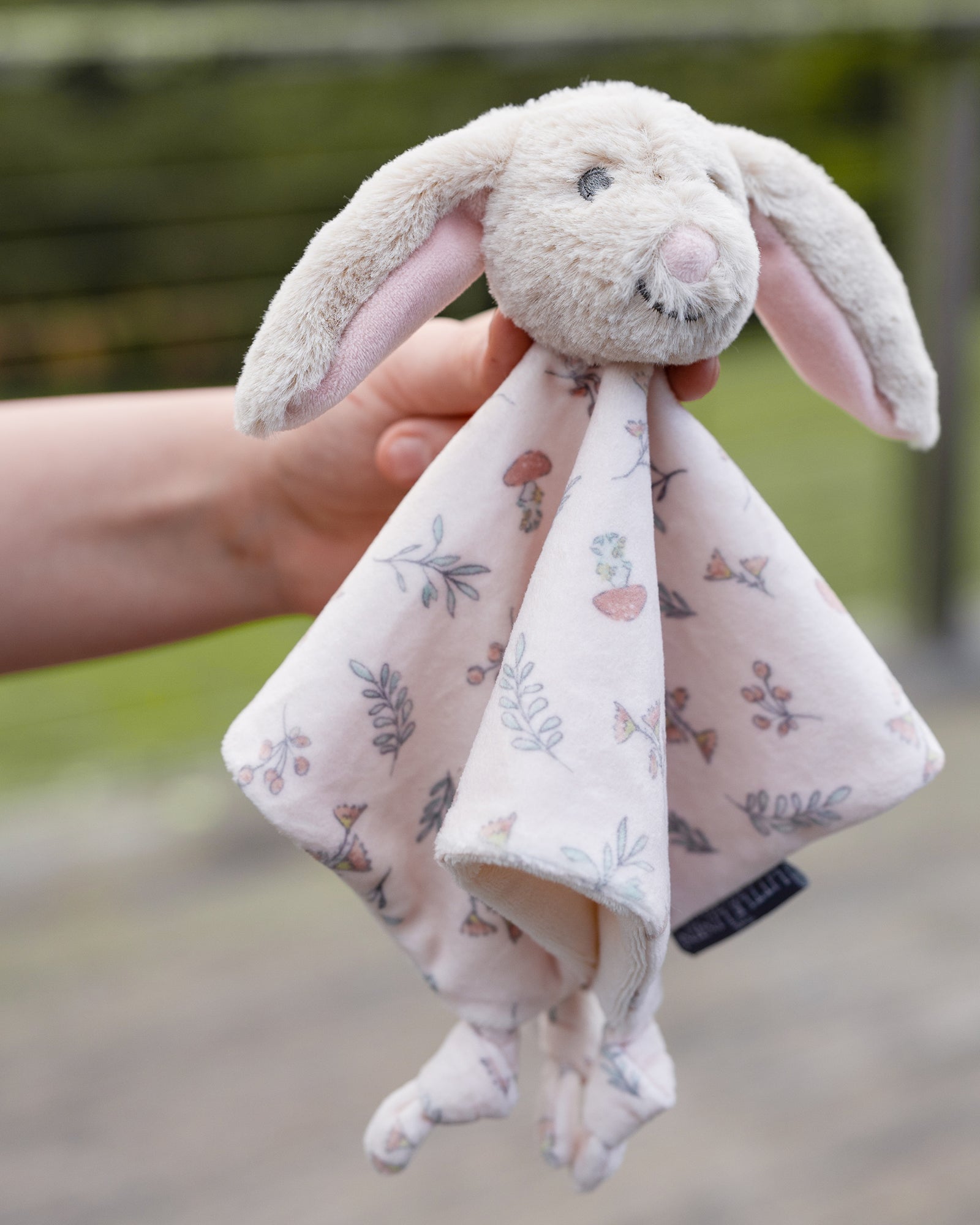 Little Linen Lovie Comforter Harvest Bunny Lifestyle 1