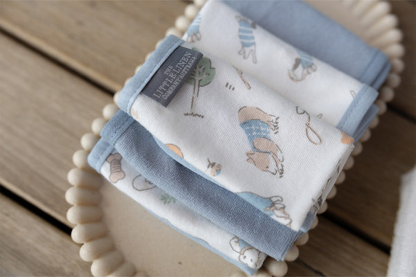 TLLC Baby Towelling Wash Cloth 6PK - Barklife Dog