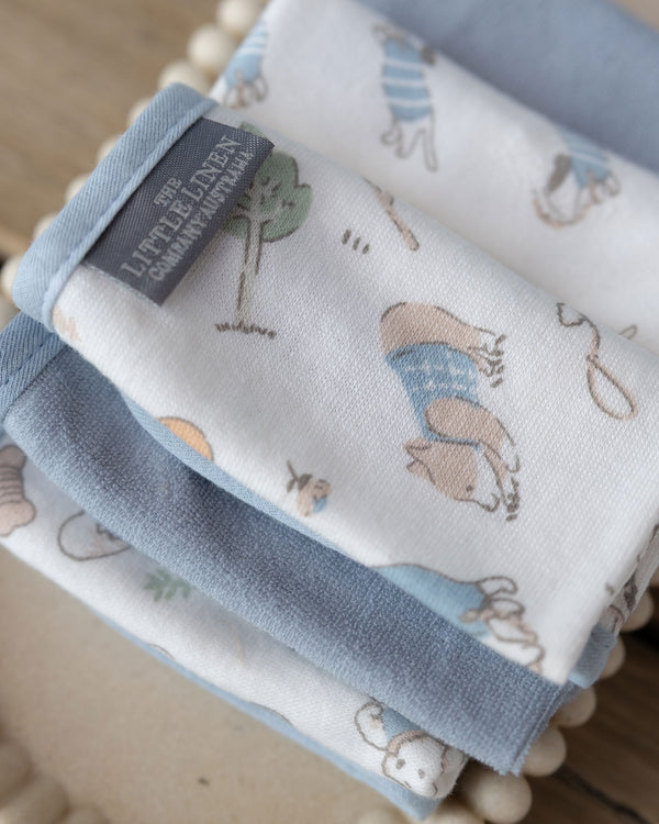 TLLC Baby Towelling Wash Cloths 6PK - Barklife Dog