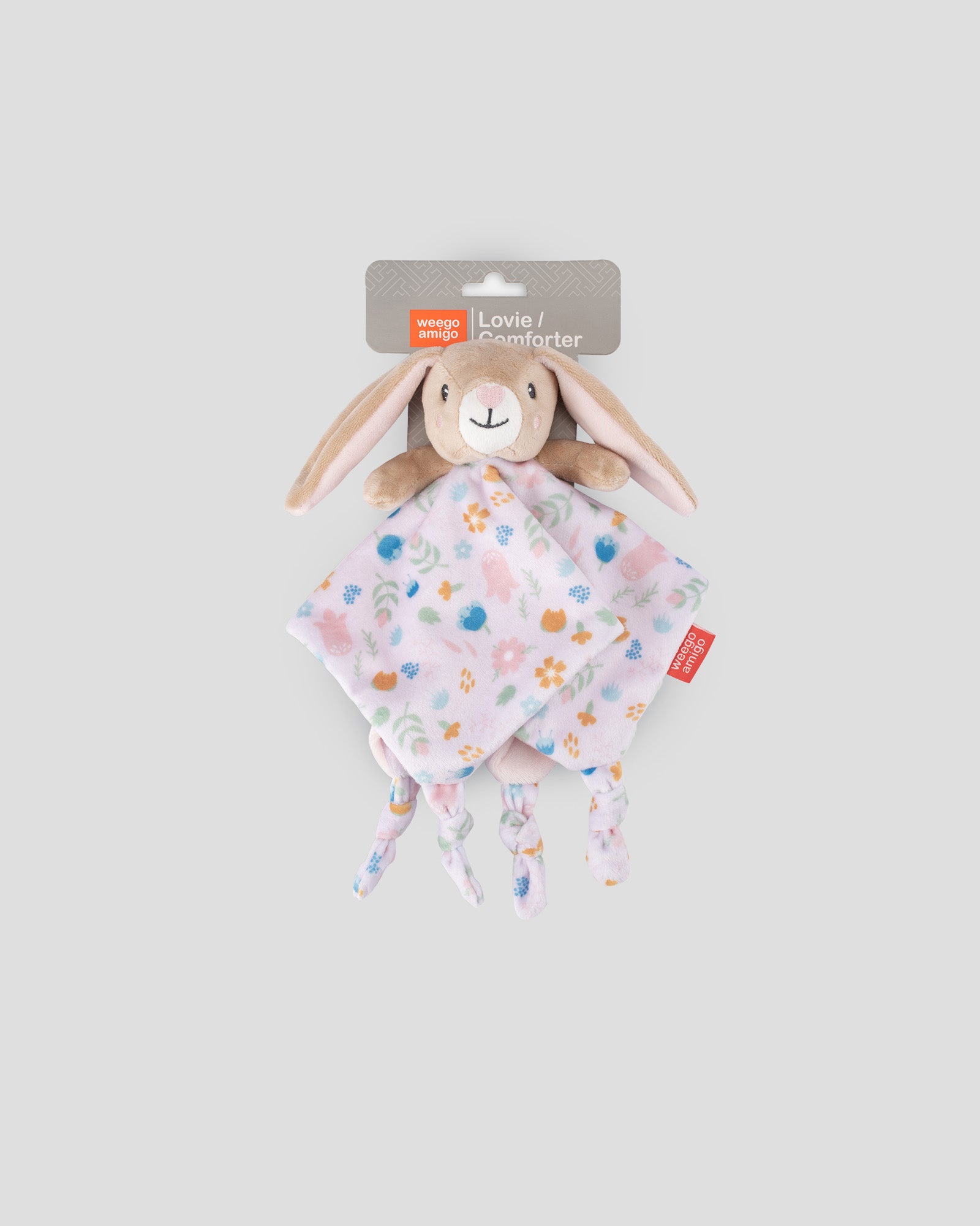 Weegoamigo Baby Comforter / Security Blanket - Frankie the Bunny (Flower Forest)