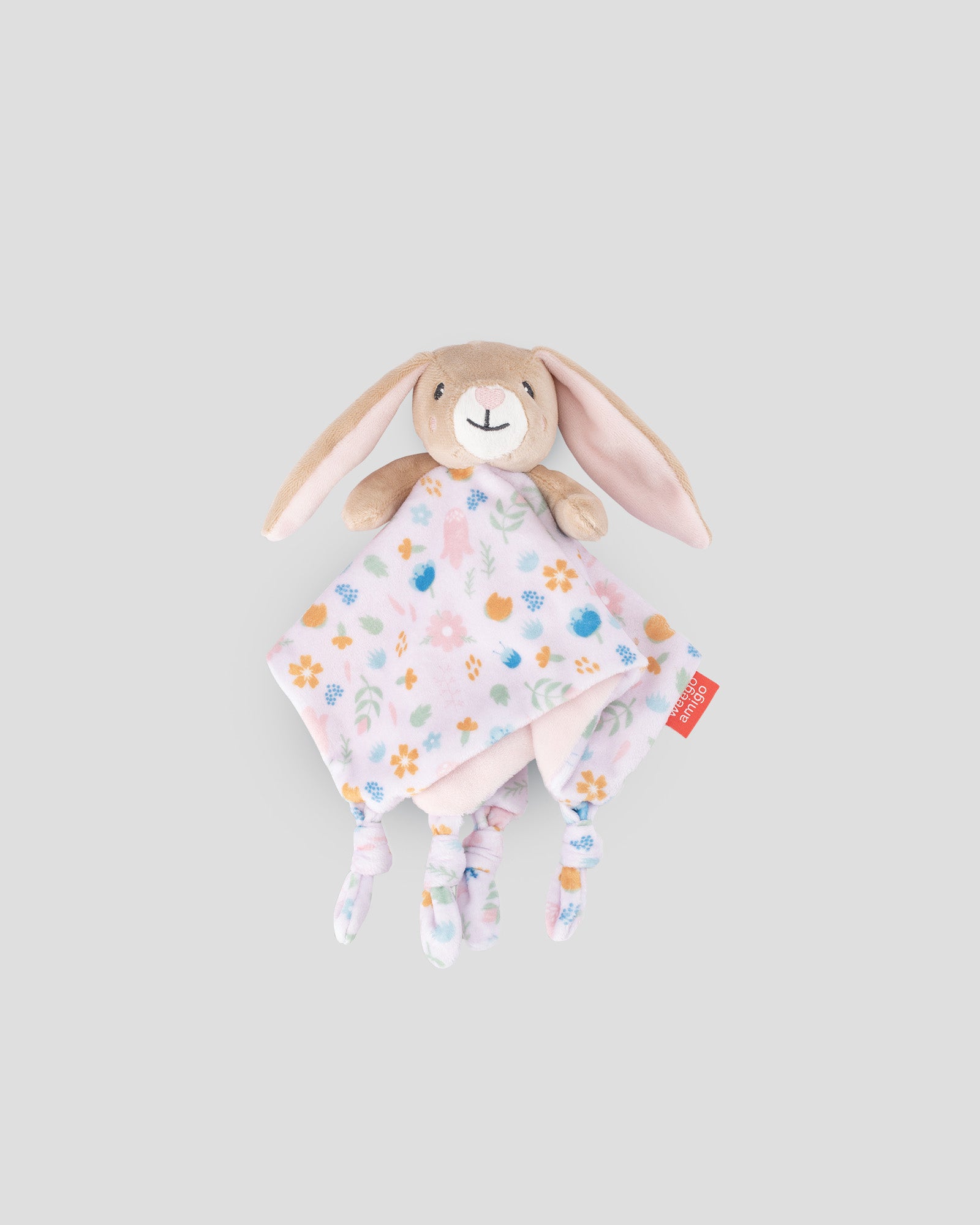 Weegoamigo Baby Comforter / Security Blanket - Frankie the Bunny (Flower Forest)