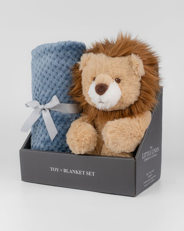 Little Linen Soft Plush Toy & Blanket - Savanna Lion