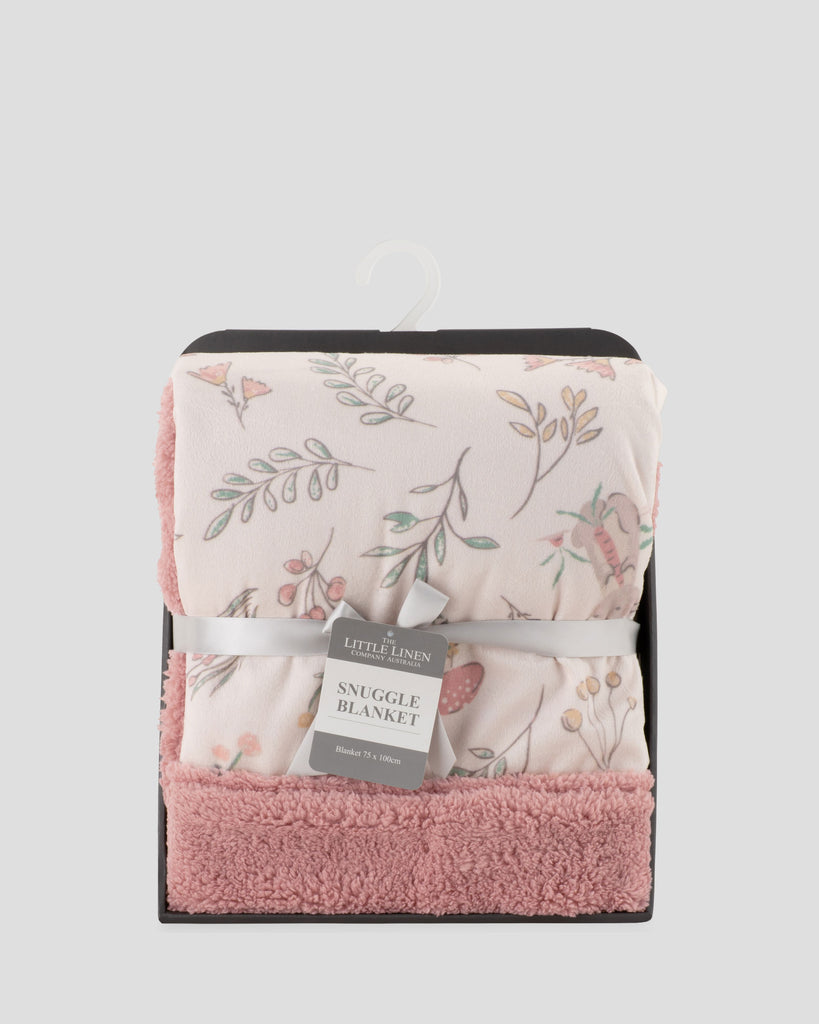 Little Linen Baby Snuggle Blanket - Harvest Bunny