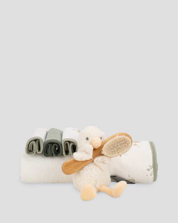 Little Linen Bath Baby Gift Set - Fuzzy Duck