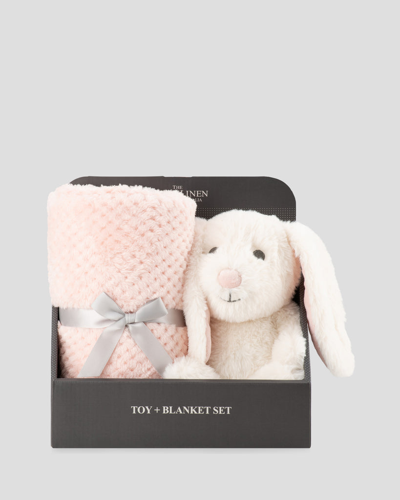 TLLC Baby Plush Toy & Blanket - Snow Bunny