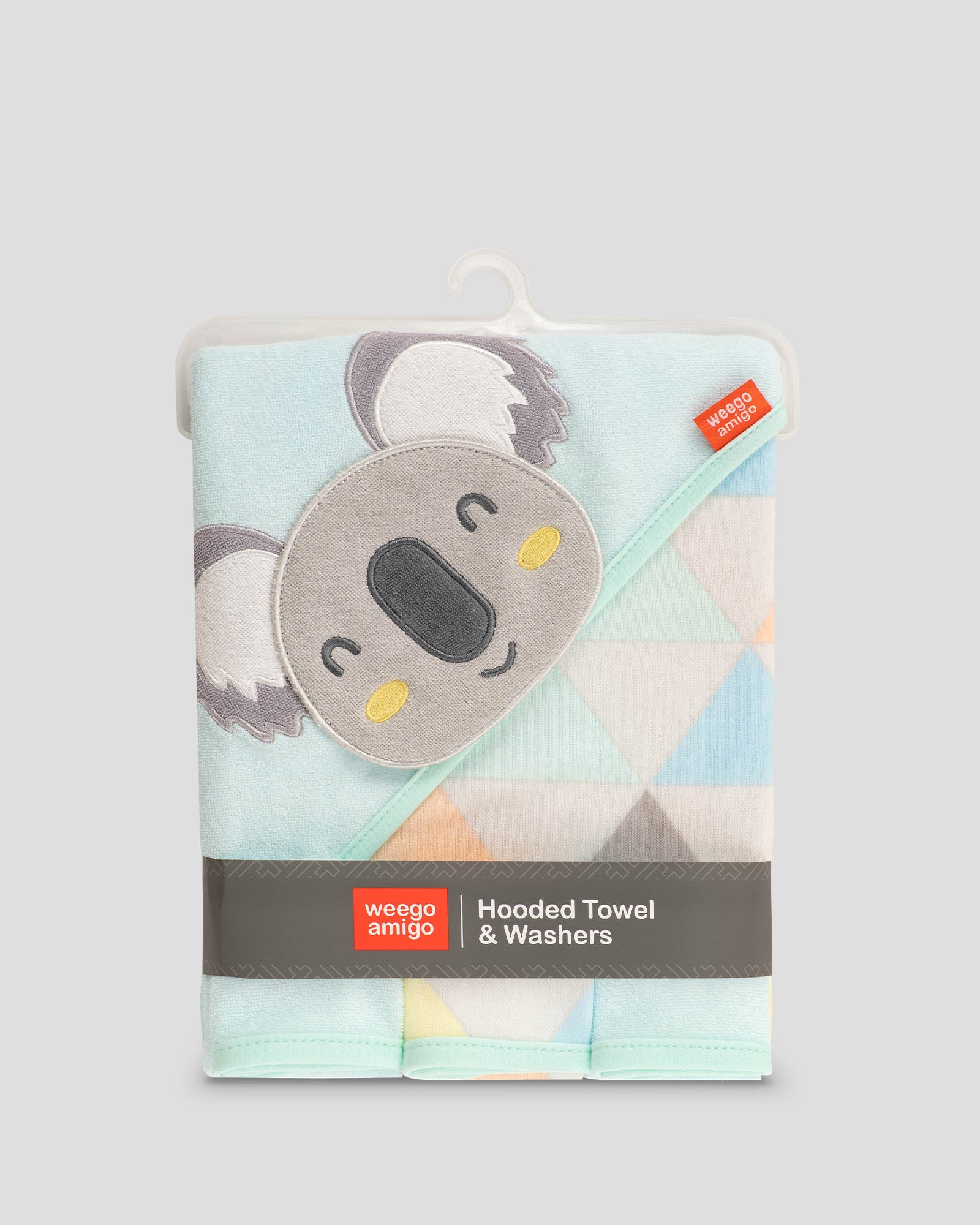 Weegoamigo Character Hooded Towel + Washers Adorable Aussie Product