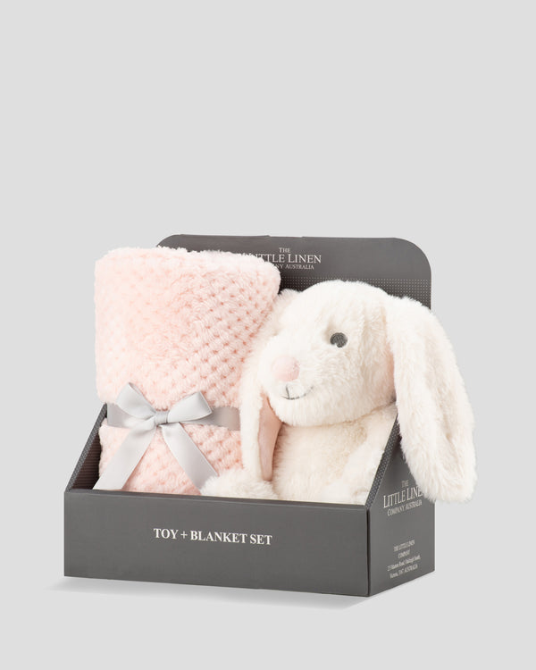 TLLC Baby Plush Toy & Blanket - Snow Bunny