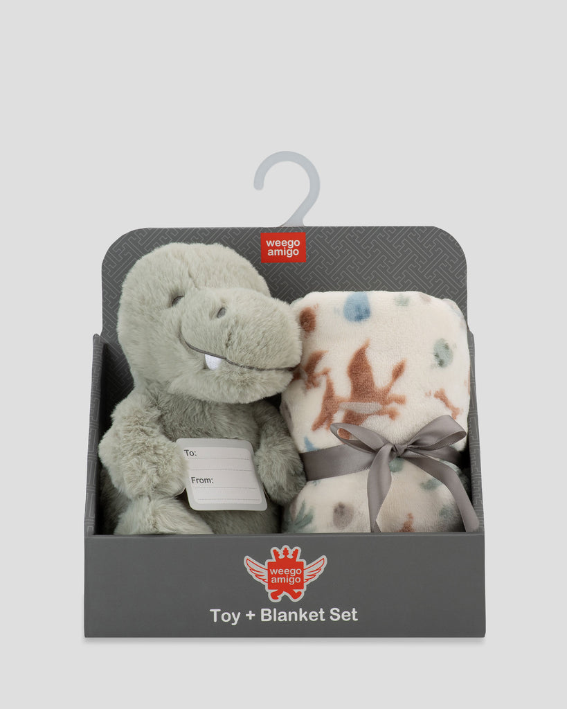 Weegoamigo Plush Toy + Blanket - Roar-y McIlroy T-Rex