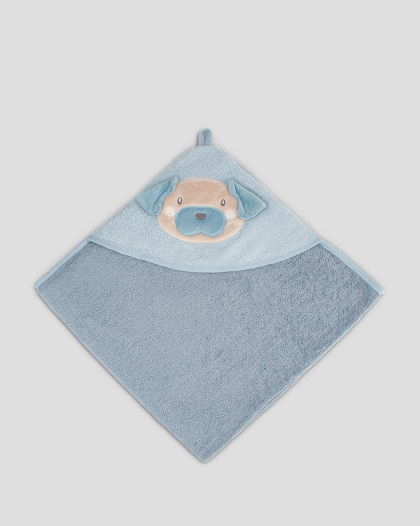 The Little Linen Company Character Baby Hooded Towel - Barklife Dog