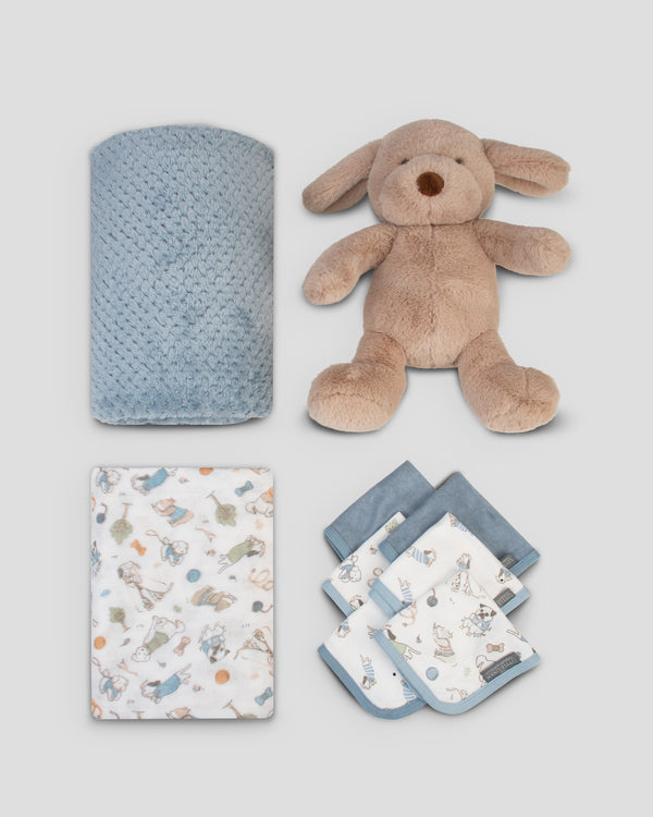 Little Linen Boxed Gift Set Barklife Dog Flat lay