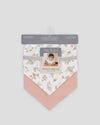 Little Linen Jersey Bib 2 Pk Harvest Bunny Front Pack